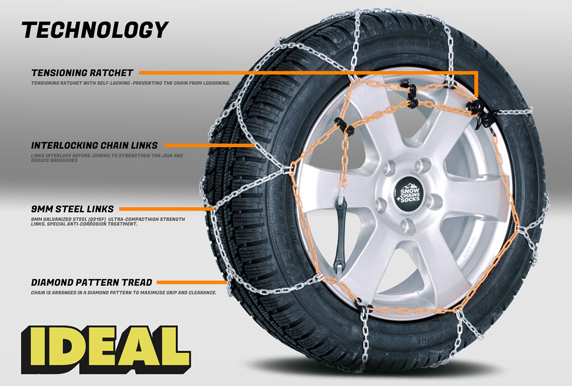 Ideal ABS Snow Chains Technology
